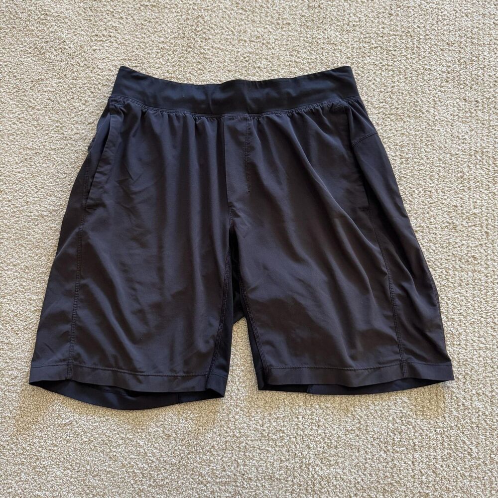 Lululemon Shorts Mens 31 Black Athletic Running 9" Inseam Lightweight Drawstring